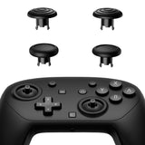 eXtremeRate ThumbsGear Interchangeable Ergonomic Thumbsticks for Nintendo Switch 2 Pro Controller - Black - YZDPTM001