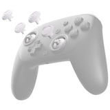 eXtremeRate ThumbsGear Interchangeable Ergonomic Thumbsticks for Nintendo Switch 2 Pro Controller - White - YZDPTM003