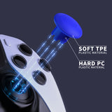 eXtremeRate ThumbsGear Interchangeable Thumbsticks for PS5 Edge Controller - Blue - XCKEGM006