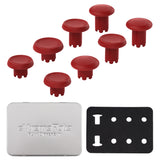 eXtremeRate ThumbsGear Interchangeable Thumbsticks for PS5 Edge Controller - Carmine Red - XCKEGM004