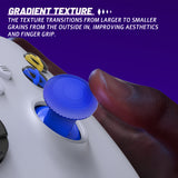 eXtremeRate ThumbsGear V3 Interchangeable Thumbsticks for Xbox Core Controller, 4 Height Adjustable Convex and Concave Grip Joysticks for Xbox One S/X/Elite, for Nintendo Switch Pro Controller - Blue - VRVX3M006