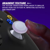 eXtremeRate ThumbsGear V3 Interchangeable Thumbsticks for Xbox Core Controller, 4 Height Adjustable Convex and Concave Grip Joysticks for Xbox One S/X/Elite, for Nintendo Switch Pro Controller - Original White - VRVX3M002