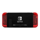 eXtremeRate Transparent Clear Red Joycon Handheld Controller Housing with Full Set Buttons, DIY Replacement Shell Case for NS Switch JoyCon & OLED JoyCon - Console Shell NOT Included - CM502