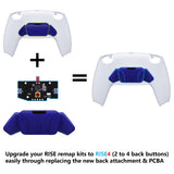 eXtremeRate Turn RISE to RISE4 Kit – Redesigned Cobalt Blue K1 K2 K3 K4 Back Buttons Housing & Remap PCB Board for PS5 Controller eXtremeRate RISE & RISE4 Remap kit - Controller & Other RISE Accessories NOT Included - VPFM5012P