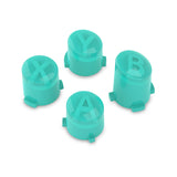 eXtremeRate Two-Tone ABXY Action Buttons with Classic Symbols for Xbox Series X & S Controller & Xbox One S/X & Xbox One Elite V1/V2 Controller - Teal Green & Clear - JDX3M024