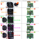 eXtremeRate Light Version Whole Clicky Kit V2 for PS5 Controller BDM-050 Shoulder Face Buttons, Micro Switch L2R2 Clicky Hair Trigger Kit and Tactile L1R1 Face Buttons Mouse Click for PS5 Controller - PFMD018V2