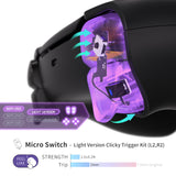 eXtremeRate Light Version Whole Clicky Kit V2 for PS5 Controller BDM-050 Shoulder Face Buttons, Micro Switch L2R2 Clicky Hair Trigger Kit and Tactile L1R1 Face Buttons Mouse Click for PS5 Controller - PFMD018V2