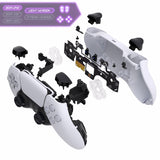 eXtremeRate Light Version Whole Clicky Kit for PS5 Controller BDM-040 Shoulder Face Dpad Buttons, Micro Switch L2R2 Clicky Hair Trigger Kit & Tactile L1R1 Face Buttons Mouse Click for PS5 Controller - PFMD018