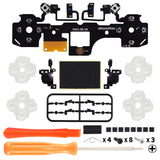 eXtremeRate Light Version Whole Clicky Kit for PS5 Controller BDM-040 Shoulder Face Dpad Buttons, Micro Switch L2R2 Clicky Hair Trigger Kit & Tactile L1R1 Face Buttons Mouse Click for PS5 Controller - PFMD018