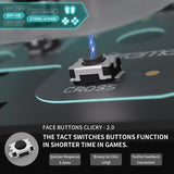 eXtremeRate Whole Set - Strong Version Clicky Kit for PS5 Controller BDM-030, Custom Micro Switch L2R2 Face Buttons Clicky Kit and Tactile L1R1 Keys Mouse Click for PS5 Controller - PFMD012V2