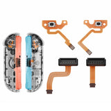 eXtremeRate ZL ZR Buttons Replacement Tactile Switches Ribbon Flex Cable & Custom Left Right Controller Charging Connector Female Socket Port FPC Cable Repair Parts for Nintendo Switch 2 Joycon - GKKNT001