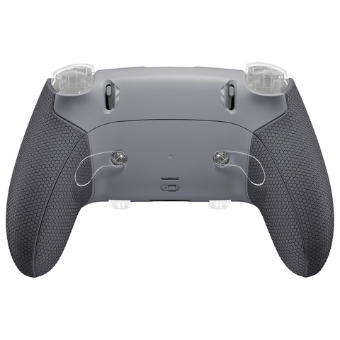 eXtremeRate Beyond-ARC Bottom Shell Kit with Rubberised Grip for PS5 Edge Controller - New Hope Gray & Classic Gray - CKREGU003