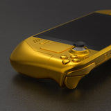 eXtremeRate Replacement Chrome Gold Full Set Shell with Buttons for Steam Deck LCD - QESDD001