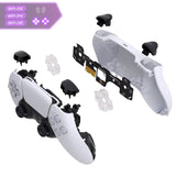 eXtremeRate Face Clicky Kit for PS5 Controller BDM-030/040/050 Face Buttons, Custom Hard Silicone Tactile Switch Dpad Action Buttons Mouse Click Kit for PS5 Controller BDM 030 040 - Without Controller - PFMD019