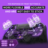 eXtremeRate Face Clicky Kit for PS5 Controller BDM-030/040/050 Face Buttons, Custom Hard Silicone Tactile Switch Dpad Action Buttons Mouse Click Kit for PS5 Controller BDM 030 040 - Without Controller - PFMD019