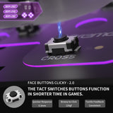 eXtremeRate Face Clicky Kit for PS5 Controller BDM-030/040/050 Face Buttons, Custom Hard Silicone Tactile Switch Dpad Action Buttons Mouse Click Kit for PS5 Controller BDM 030 040 - Without Controller - PFMD019