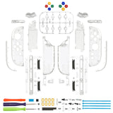 eXtremeRate DIY Replacement Full Set Shell Case with Buttons for Joycon 2 of Nintendo Switch 2 - Deluxe Version - Glow in Dark - Green - AWHNTM007