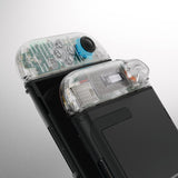 eXtremeRate DIY Replacement Full Set Shell Case with Buttons for Joycon 2 of Nintendo Switch 2 - Deluxe Version - Clear - AWHNTM006