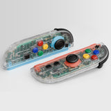 eXtremeRate DIY Replacement Full Set Shell Case with Buttons for Joycon 2 of Nintendo Switch 2 - Essence Version - Clear - BSUNTM006