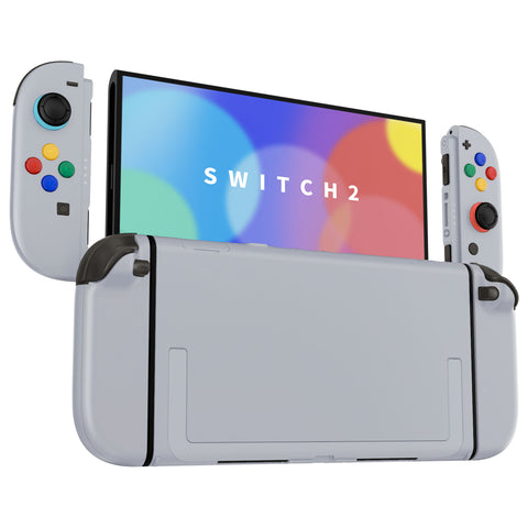 eXtremeRate DIY Replacement Full Set Shells with Buttons for Nintendo Switch 2 - Deluxe Version - New Hope Gray - QGRNTM011
