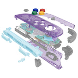 eXtremeRate DIY Replacement Full Set Shells with Buttons for Nintendo Switch 2 - Essence Version - Clear Atomic Purple - RHANTM001