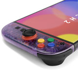 eXtremeRate DIY Replacement Full Set Shells with Buttons for Nintendo Switch 2 - Essence Version - Clear Atomic Purple - RHANTM001