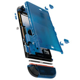 eXtremeRate DIY Replacement Full Set Shells with Buttons for Nintendo Switch 2 - Essence Version - Clear Blue - RHANTM005