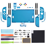 eXtremeRate DIY Replacement Full Set Shells with Buttons for Nintendo Switch 2 - Essence Version - Clear Blue - RHANTM005