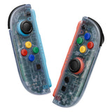 eXtremeRate DIY Replacement Full Set Shells with Buttons for Nintendo Switch 2 - Essence Version - Clear Glacier Blue - RHANTM003