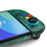 eXtremeRate DIY Replacement Full Set Shells with Buttons for Nintendo Switch 2 - Essence Version - Emerald Green - RHANTM004