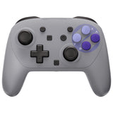 eXtremeRate DIY Replacement Full Set Shells with Buttons for Nintendo Switch 2 Pro Controller - Classic SNES Style - QGSPTY003