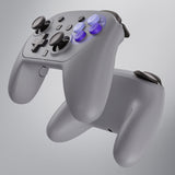eXtremeRate DIY Replacement Full Set Shells with Buttons for Nintendo Switch 2 Pro Controller - Classic SNES Style - QGSPTY003