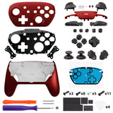 eXtremeRate DIY Replacement Full Set Shells with Buttons for Nintendo Switch 2 Pro Controller - Scarlet Red - QGSPTP001