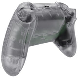eXtremeRate Transparent Clear Controller Full Set Housing Shell Case w/ Buttons for Xbox Series X/S, Custom Replacement Side Rails Front Back Plate Cover for Xbox Series S & Xbox Series X Controller - QX3M501