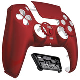 eXtremeRate LUNA Redesigned Front Shell with Touchpad for PS5 Controller BDM-010/020/030/040/050/060 - Scarlet Red - GHPFP002G4