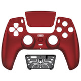 eXtremeRate LUNA Redesigned Front Shell with Touchpad for PS5 Controller BDM-010/020/030/040/050/060 - Scarlet Red - GHPFP002G4