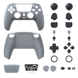 eXtremeRate Luna Redesigned Full Set Shells & Buttons for PS5 Controller BDM-030/040/050 - New Hope Gray - KQXPFP003