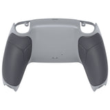 eXtremeRate Performance Custom Back Housing Bottom Shell Compatible with PS5 Controller BDM-010/020/030/040/050 - Rubberized New Hope Gray & Classic Gray - DPFU6003