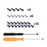 eXtremeRate DIY Replacement Full Set Buttons for Nintendo Switch Pro Controller - Transparent Clear - KRM511