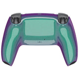eXtremeRate Custom Back Housing Bottom Shell Compatible with PS5 Controller BDM-010/020/030/040/050 - Chameleon Purple Blue Glossy - DPFP3001