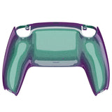 eXtremeRate Custom Back Housing Bottom Shell Compatible with PS5 Controller BDM-010/020/030/040/050 - Chameleon Purple Blue Glossy - DPFP3001