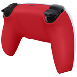 eXtremeRate Custom Back Housing Bottom Shell Compatible with PS5 Controller BDM-010/020/030/040/050 - Passion Red - DPFP3027