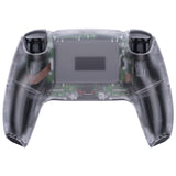 eXtremeRate Custom Back Housing Bottom Shell Compatible with PS5 Controller BDM-010/020/030/040/050 - Clear - DPFM5001