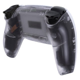 eXtremeRate Custom Back Housing Bottom Shell Compatible with PS5 Controller BDM-010/020/030/040/050 - Clear - DPFM5001