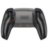 eXtremeRate Custom Back Housing Bottom Shell Compatible with PS5 Controller BDM-010/020/030/040/050 - Clear Black - DPFM5007