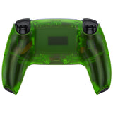 eXtremeRate Custom Back Housing Bottom Shell Compatible with PS5 Controller BDM-010/020/030/040/050 - Clear Green - DPFM5003