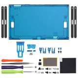 eXtremeRate Replacement DIY Rear Back Plate for Nintendo Switch 2 Handheld Console  (Without Kickstand) - Clear Blue - GLTNTM005