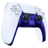 eXtremeRate Cobalt Blue Decorative Trim Shell Compatible with ps5 Controller, DIY Replacement Clip Shell, Custom Plates Cover Compatible with ps5 Controller w/ Accent Rings - GPFP3039