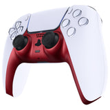 eXtremeRate Volcanic Red Decorative Trim Shell Compatible with ps5 Controller, DIY Replacement Clip Shell, Custom Plates Cover Compatible with ps5 Controller w/ Accent Rings - GPFP3038