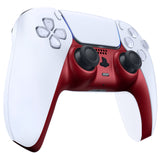 eXtremeRate Volcanic Red Decorative Trim Shell Compatible with ps5 Controller, DIY Replacement Clip Shell, Custom Plates Cover Compatible with ps5 Controller w/ Accent Rings - GPFP3038